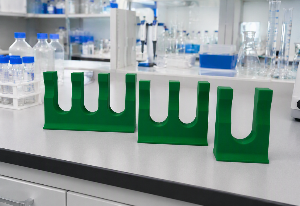 Adhesive Backed Pipette Holder for Gilson Pipettes green and grey