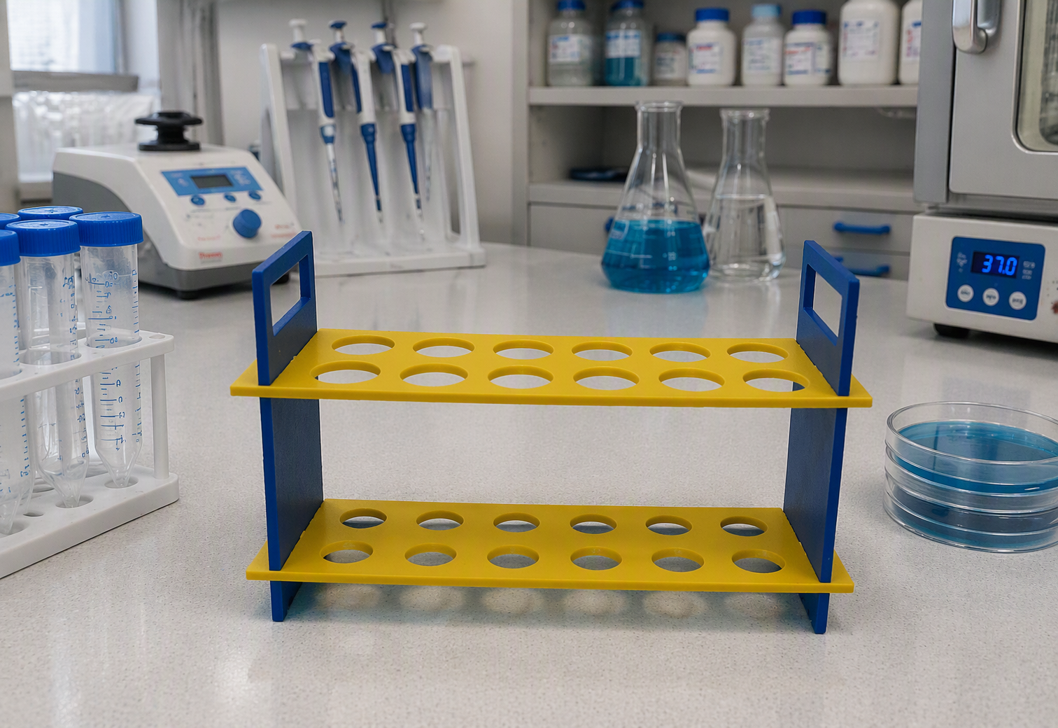 flat pack test tube rack