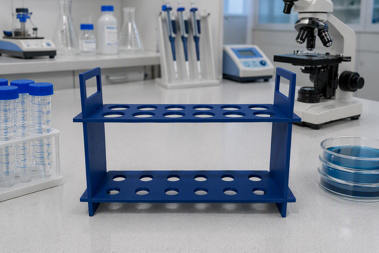 flat pack test tube rack
